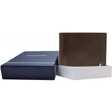 Nauitca bőr pénztárca - barna - slim - 31NU22X026