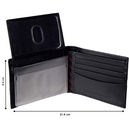 Tommy Hilfiger bőr pénztárca - fekete - 31TL22X062