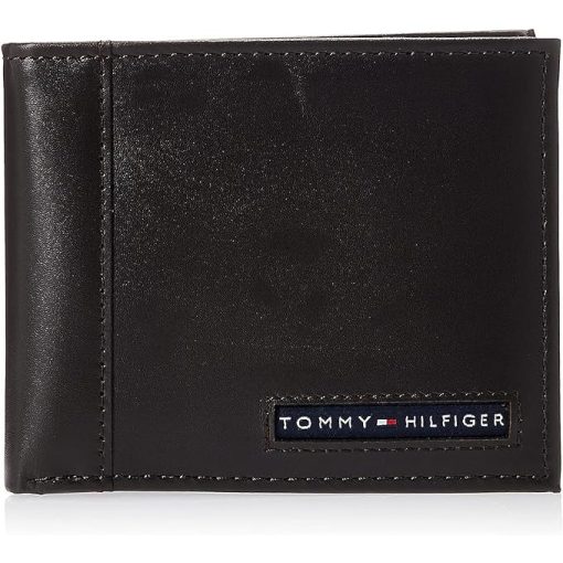 Tommy Hilfiger bőr pénztárca - sötétbarna - Cambridge